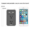 Picture of Huntkey 2-Outlet Wall Mount Cradle with Dual 2.1 AMP USB Charging Ports, SMD407