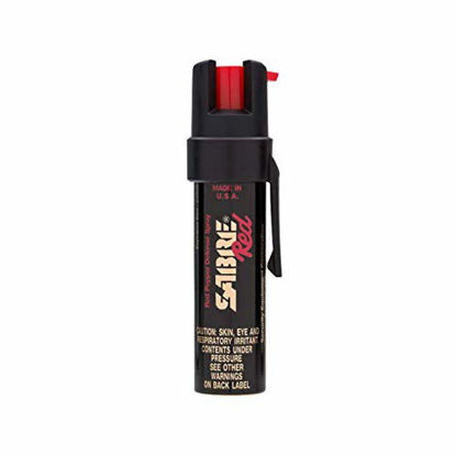 Picture of SABRE RED Compact Pepper Spray with Clip - Maximum Police Strength OC Spray with UV Dye, 10-foot (3 m) Range, 35 Bursts, Quick Access Belt Clip - Small and Easy to Carry On-the-Go