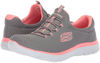 Picture of Skechers womens Summits Sneaker, Grey/Pink, 8.5 Wide US