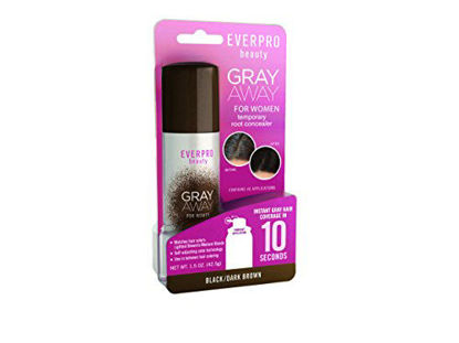 Picture of Everpro Gray Away Temporary Root Concealer, Black/Dark Brown 1.5 oz