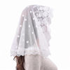 Picture of White Veil Lace Mantilla Catholic Church Chapel Veil Head Covering Latin Mass