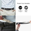 Picture of Black Travel Security Belt - Hidden Money Pouch - Non-Metal Buckle By SUOSDEY