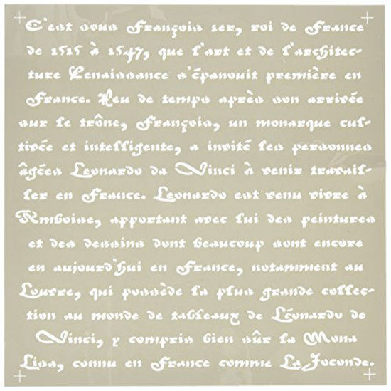 Picture of Deco Art Americana Decor Stencil, Old French Script