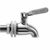 Picture of Beverage Dispenser Replacement Spigot,Oak Leaf Stainless Steel Spigot Polished Finished, Dispenser Replacement Faucet