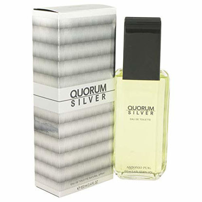 Picture of Quorum Silver by Puig Eau De Toilette Spray 3.4 oz