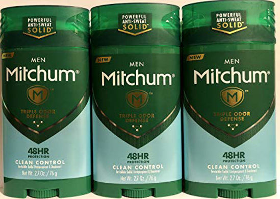 Picture of MITCHUM Advanced Control Invisible Solid Clean Control For Men, 2.7 Oz (Pack of 3)