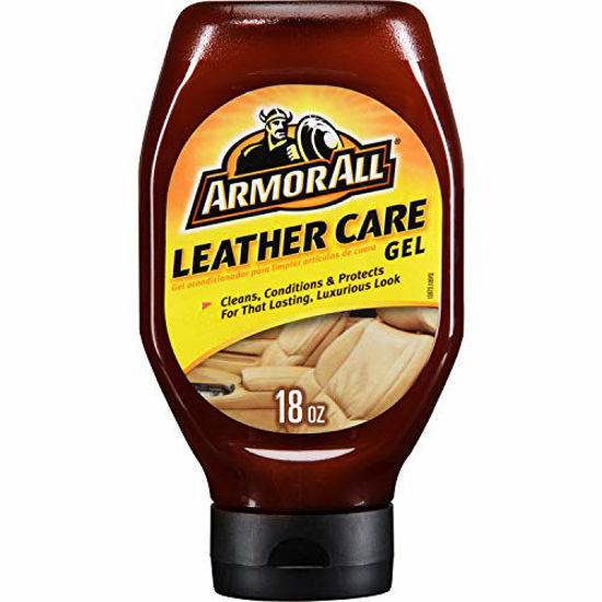 Picture of Armor All Car Leather Conditioner Gel, Interior Cleaner for Cars, Truck and Motorcycle, Cleans and Conditions, 18 Fl Oz, 9963