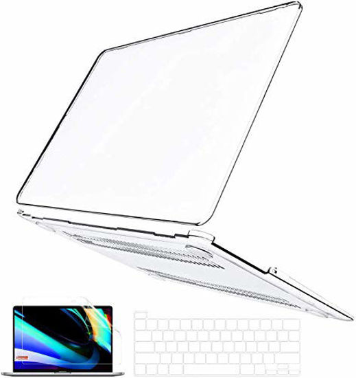 Picture of B BELK MacBook Pro 16 Inch Case 2021 2020 2019 Release A2141, Crystal Clear Plastic Hard Shell Cover Case with Keyboard Cover & Screen Protector Compatible with MacBook Pro 16 Touch Bar & Touch ID