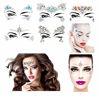 Picture of Le Fu Li 10 sets Face Gems Stickers Body Jewelry Stickers Crystal Tattoo Stickers for Festival Rhinestone Decorations Tattoo Stickers