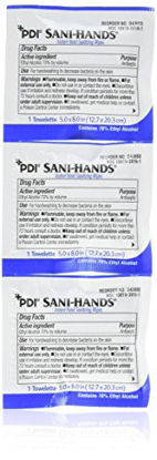 Picture of Sani-Hands Hand Sanitizer Wipes 100 Packets Per Box