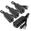 Picture of ANVISION 4-Pack Active 5V 2.4A PoE Splitter Adapter IEEE 802.3af Compliant Micro USB 48V to 5V/2.4A, for Tablets, Dropcam or Raspberry Pi, IPC, IP Camera and More