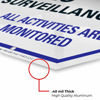 Picture of Video Surveillance Sign - CCTV Security Alert - 24 Hour Surveilance All Activities Are Monitored Sign - Legend" Large 12 X 12 Octagon Rust Free 0.40 Aluminum Sign