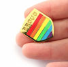 Picture of Pride Pin LGBTQ Badge Flag Gold Plated Enamel Pin Proud Gay Community