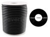 Picture of CleverDelights Black Hollow Rubber Tubing - 40 Feet - 1/8" OD x 1/16" ID - 4mm Diameter Tube Cord