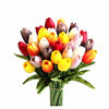 Picture of Mandy's 28pcs Multicolor Artificial Latex Tulips for Party Home Wedding Decoration