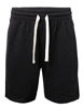 Picture of ProGo Men's Casual Basic Fleece Marled Shorts Pants with Elastic Waist (Black, Large)