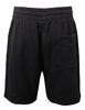 Picture of ProGo Men's Casual Basic Fleece Marled Shorts Pants with Elastic Waist (Black, Large)