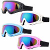 Picture of Peicees Ski Goggles for Women Men Kids Snow Sports Motorcycle Snowboard Goggles