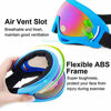 Picture of Peicees Ski Goggles for Women Men Kids Snow Sports Motorcycle Snowboard Goggles