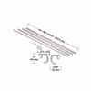 Picture of Umbra 1005892-782-REM Twilight Double Curtain Rod Set - Wrap Around Design is Ideal for Blackout or Room Darkening Panels, 48-88 Inch (122-224cm), Nickel