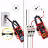 Picture of KAIWEETS Digital Clamp Meter T-RMS 6000 Counts, Multimeter Voltage Tester Auto-ranging, Measures Current Voltage Temperature Capacitance Resistance Diodes Continuity Duty-Cycle (AC/DC Current)