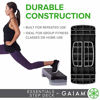 Picture of Gaiam Essentials Exercise Step Platform Aerobic Stepper Bench, Fitness Equipment Workout Deck with Adjustable Riser Height & Non Slip Textured Surface