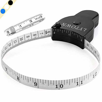 2 Pack Body Measure Tape 60 Inch (150cm), Retractable Automatic Measuring  Tape for Body, Lock Pin Push-Button Retract, Soft Tape Measures for Body  Measurement, Fitness, Tailoring, Sewing 
