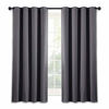 Picture of NICETOWN Blackout Window Curtain for Bedroom - (Grey Color) Home Decoration Thermal Insulated Room Darkening Drape/Drapery, W52 x L63 Inch, 8 Grommets/Rings Top, 1 Panel