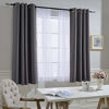 Picture of NICETOWN Blackout Window Curtain for Bedroom - (Grey Color) Home Decoration Thermal Insulated Room Darkening Drape/Drapery, W52 x L63 Inch, 8 Grommets/Rings Top, 1 Panel