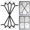 Picture of Siaomo Bed Sheet Fasteners Straps - 2 Way Adjustable Crisscross Sheet Corner Holder Straps Gripper Clips Elastic Sheet Band Suspenders Fasteners(2 Set/4Pcs, Black)