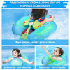 Picture of LAYCOL Baby Swimming Float Inflatable Baby Pool Float Ring Newest with Sun Protection Canopy,add Tail no flip Over for Age of 3-36 Months 