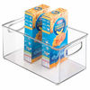 Picture of iDesign Plastic Storage Handles for Kitchen, Fridge, Freezer, Pantry, and Cabinet Organization, BPA-Free, Bin Set