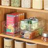 Picture of iDesign Plastic Storage Handles for Kitchen, Fridge, Freezer, Pantry, and Cabinet Organization, BPA-Free, Bin Set