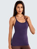 Picture of CRZ YOGA Seamless Workout Tank Tops for Women Racerback Athletic Camisole Sports Shirts with Built in Bra Berry Purple X-Small