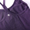 Picture of CRZ YOGA Seamless Workout Tank Tops for Women Racerback Athletic Camisole Sports Shirts with Built in Bra Berry Purple X-Small