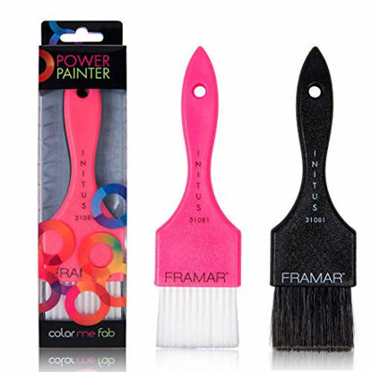 Picture of Framar Power Painter Hair Color Brush, Hair Dye Brush, Hair Coloring Brush - 2 Pack