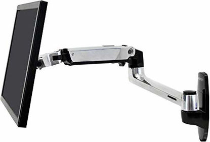 Picture of Ergotron 45-243-026 Lx Wall Mount LCD Arm, Polished Aluminum