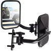 Picture of Side Mirror Best for 1997-2018 Jeep Wrangler (Set of 2)(Driver & Passenger Side) Quick Release with Adjustable Arms - Rectangular, Black