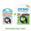 Picture of DYMO LetraTag Labeling Tape for LetraTag Label Makers, Black Print on White Paper Tape, 1/2'' W x 13' L, 2 Rolls (10697)