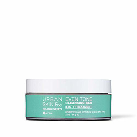 Picture of Urban Skin Rx Even Tone Cleansing Bar | 3-in-1 Daily Cleanser, Exfoliator, and Brightening Mask Helps Diminish Dark Spots, Formulated with Kojic Acid, Azelaic Acid, and Niacinamide | 2.0 Oz