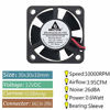 Picture of GDSTIME 30mm x 30mm x 10mm 1 inch Small 12V DC Brushless Cooling Fan