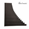 Picture of Wind Melody 18 Pipes Eco-friendly Resin C tone Pan Flute for Beginner, Easy Learning (Dark Brown)