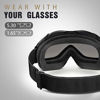 Picture of OutdoorMaster OTG Ski Goggles - Over Glasses Ski/Snowboard Goggles for Men, Women & Youth - 100% UV Protection (Black Frame + VLT 10% Grey Lens with REVO Silver)