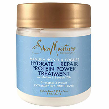 Picture of Shea Moisture Manuka Honey & Yogurt Hydrate + Repair Protein-Strong Treatment, 8 oz