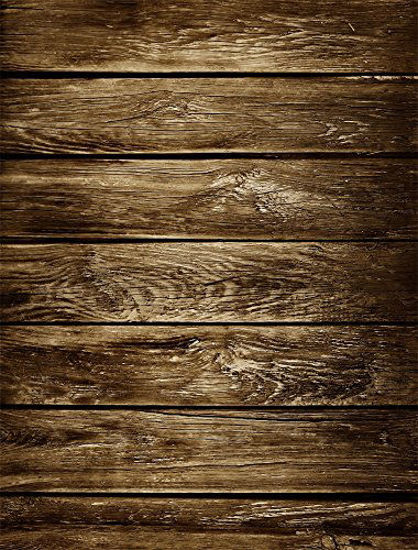 Picture of AOFOTO 3x5ft Old Wood Plank Backdrop Grunge Wooden Board Photo Shoot Background Vintage Weathered Hardwood Fence Panels Photography Studio Props Kid Child Baby Boy Girl Portrait Video Drop Wallpaper