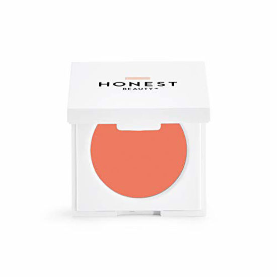 Picture of Honest Beauty Crème Cheek Blush, Coral Peach | Buildable & Blendable Blush | Paraben Free, Talc Free, Dermatologist Tested, Cruelty Free | 0.10 oz.