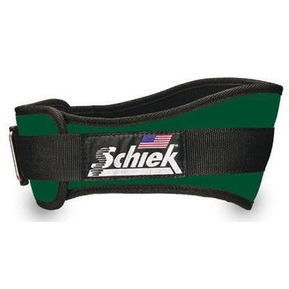Picture of Schiek Sports Nylon Lifting Belt - 6 inch XS Forest Green