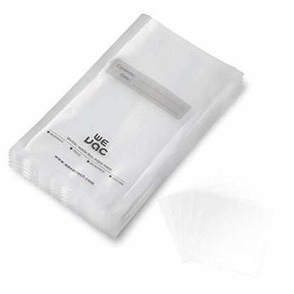 Picture of Wevac Vacuum Sealer Bags 100 Pint 6x10 Inch for Food Saver, Seal a Meal, Weston. Commercial Grade, BPA Free, Heavy Duty, Great for vac storage, Meal Prep or sous vide