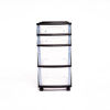 Picture of Homz 4 Storage Cart, Set of 1, Black Frame/Clear Drawers