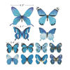 Picture of Butterfly Wall Decals, 24 Pcs 3D Butterfly Removable Mural Stickers Wall Stickers Decal Wall Decor for Home and Room Decoration (Blue)